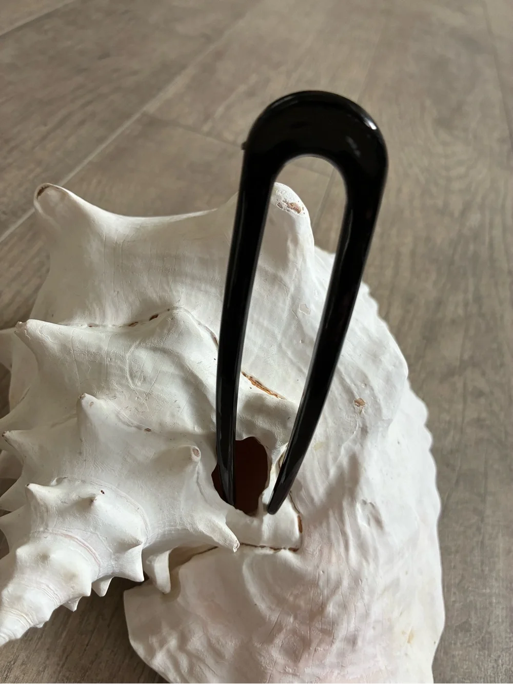 French Sleek Black U Shaped Hair Pin - Women’s Accessories